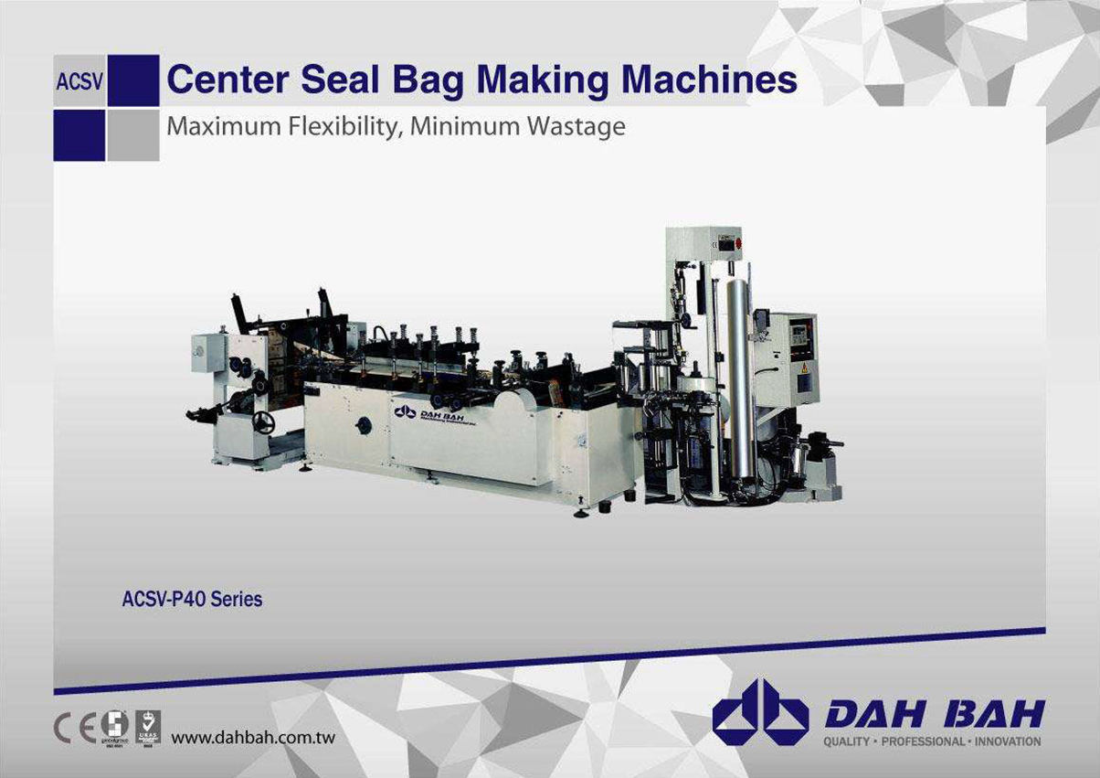 Center Seal Bag Making Machines - ACSV Series